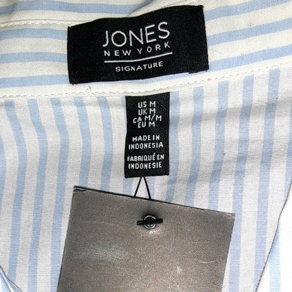 NWT JONES NY MAN-TAILORED SIDE TIE COLD SHOULDERS - Picture 7 of 7